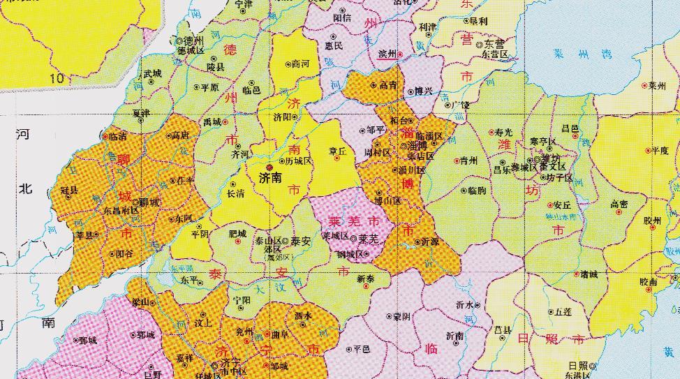 最新山东省区域划分｜山东省最新行政区划一览